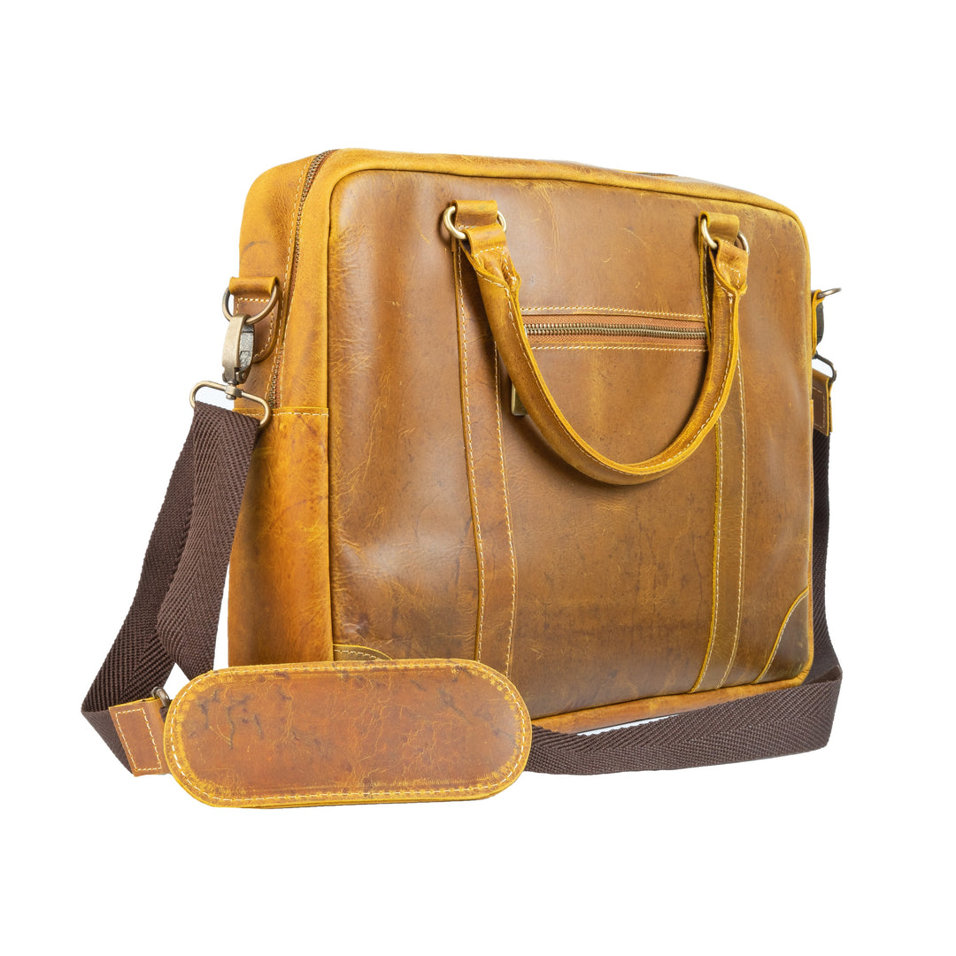 The Maverick Vintage Leather Laptop Bag