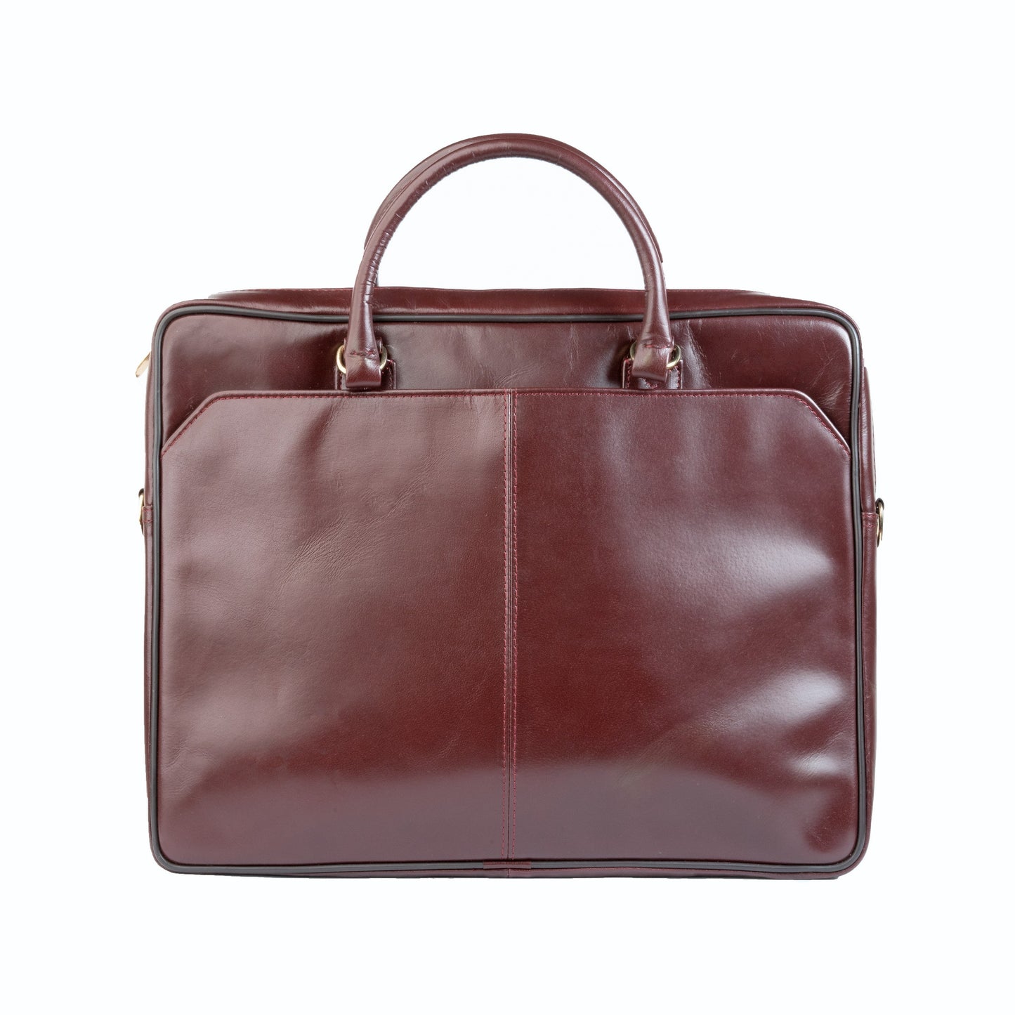 Premium Oil Pull Up Laptop Bag, Black