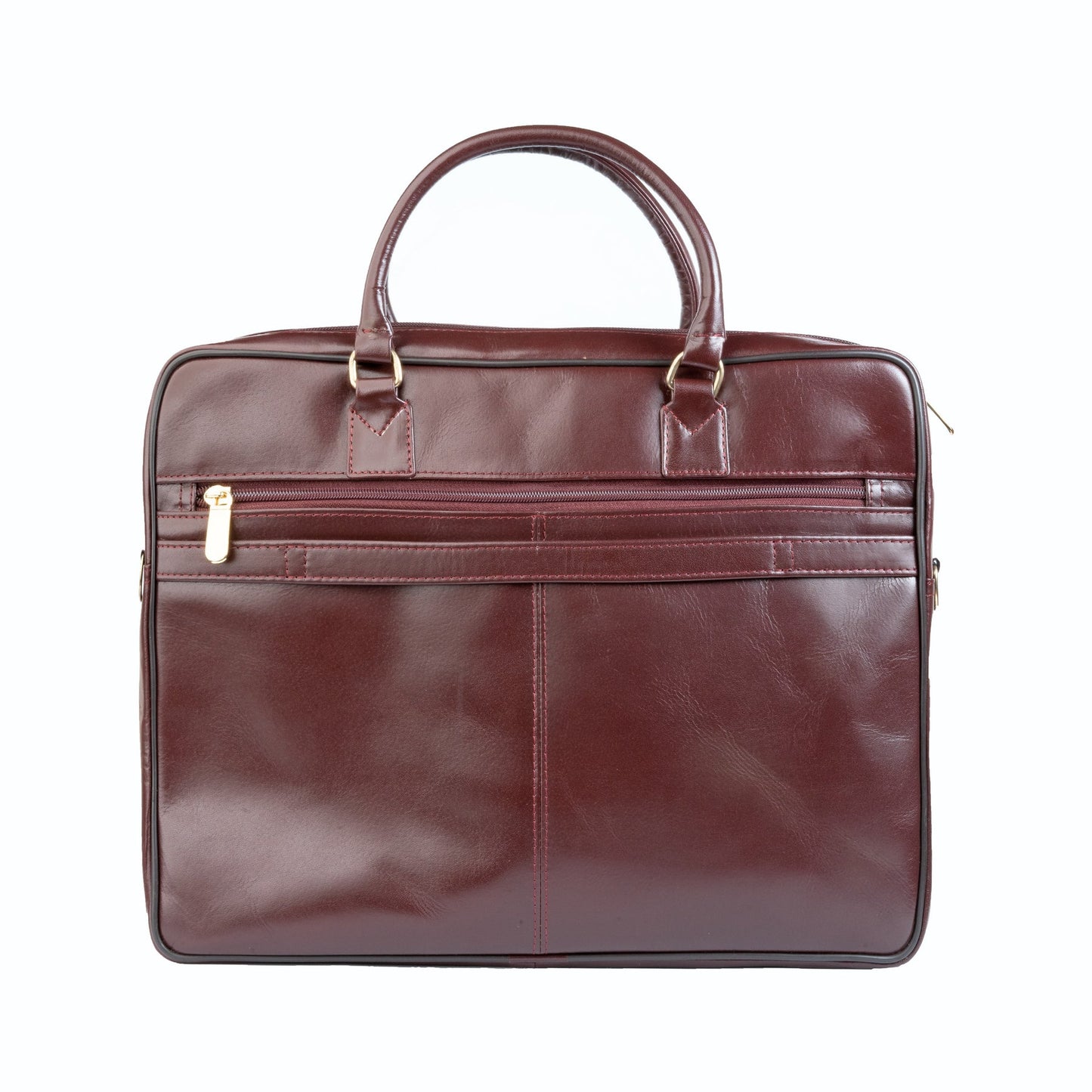 Premium Oil Pull Up Laptop Bag, Black