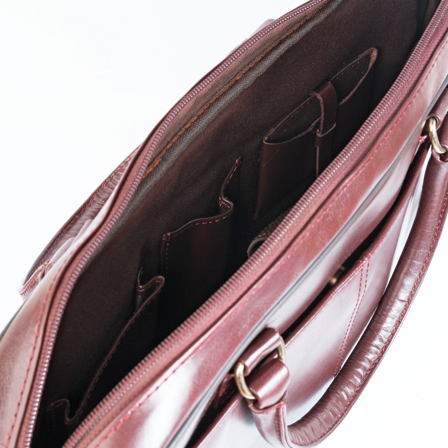 Premium Oil Pull Up Laptop Bag, Black