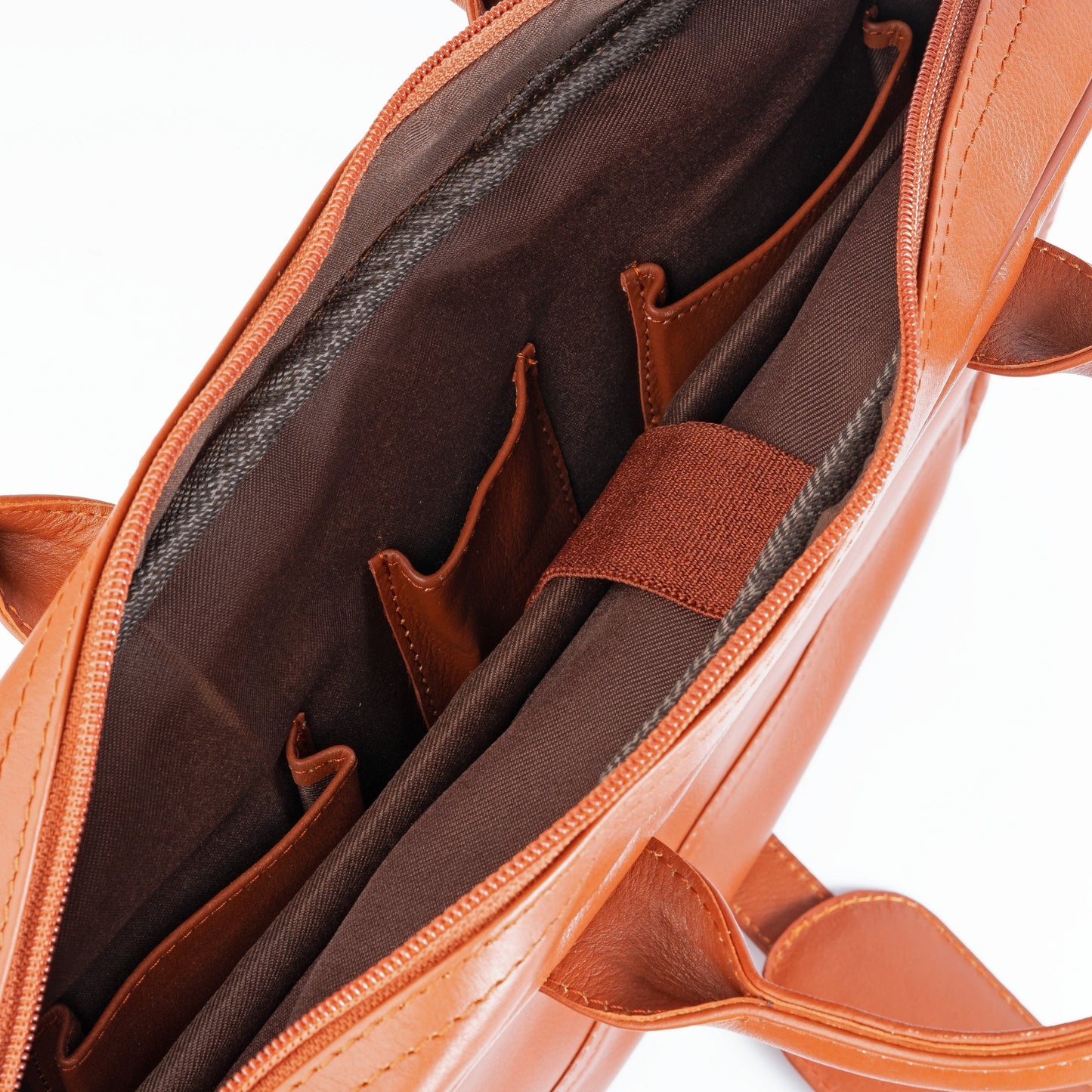 Slim Leather Office Bag For Laptop
