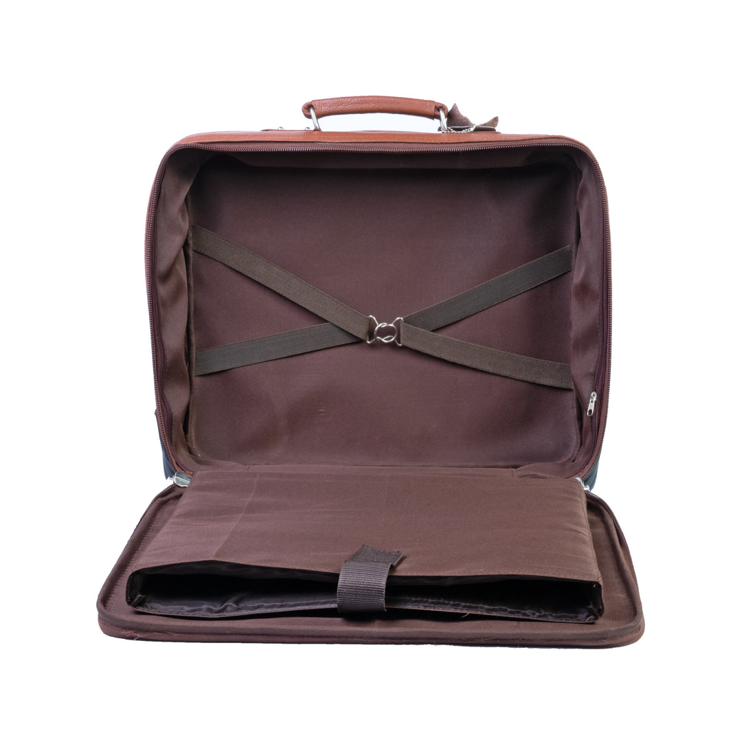Best Travel Trolley Bag/Suitcase, Brown Zing Apparel