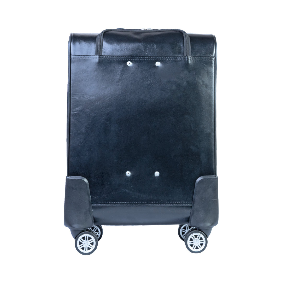 Modern Leather Case Cabin Trolley Bag