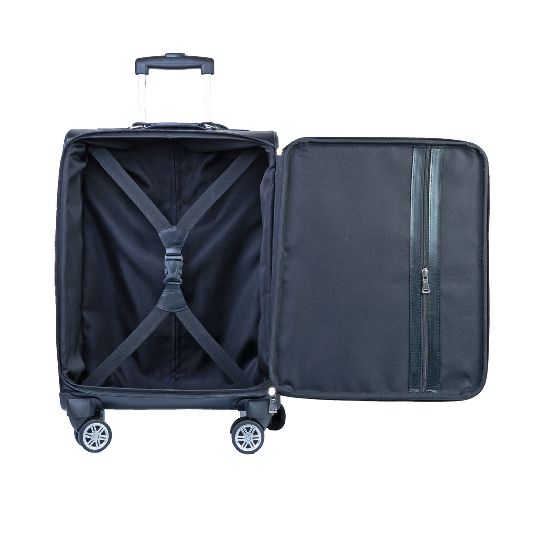 Modern Leather Case Cabin Trolley Bag