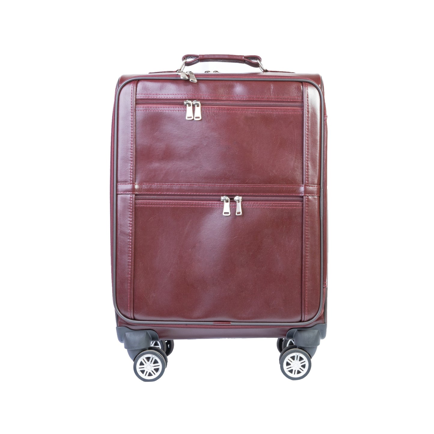 Modern Leather Case Cabin Trolley Bag