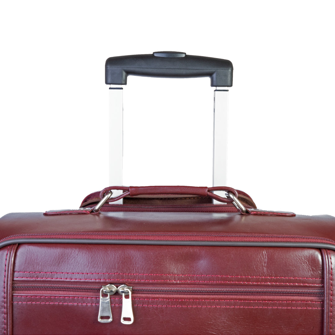 Modern Leather Case Cabin Trolley Bag