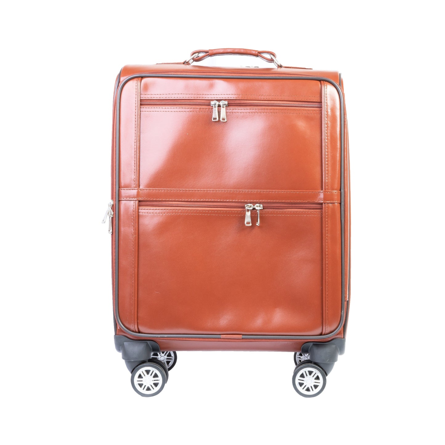 Modern Leather Case Cabin Trolley Bag