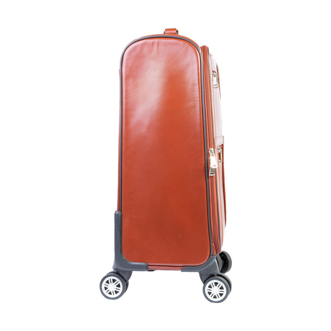 Modern Leather Case Cabin Trolley Bag