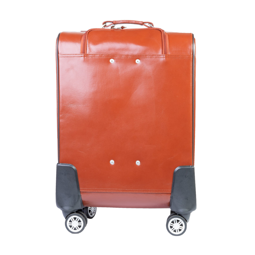 Modern Leather Case Cabin Trolley Bag