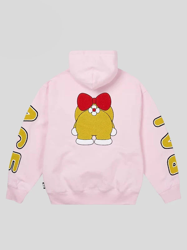Palace-x-Doraemon-Pink-Hoodie