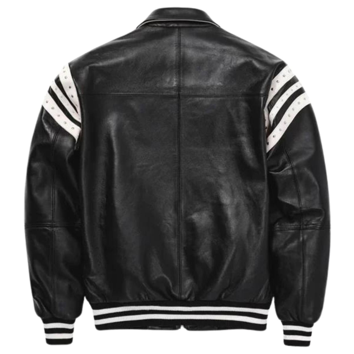 Pelle Pelle Red and Black Zip Bomber Leather Jacket