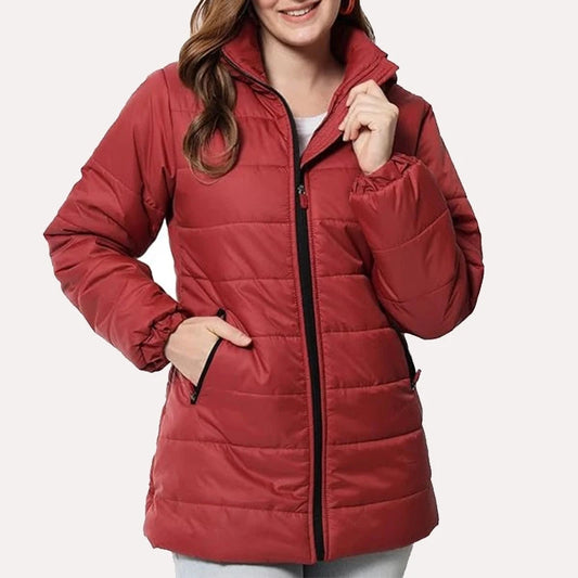 Women's Long Duffel Puffer Jacket Zing Apparel