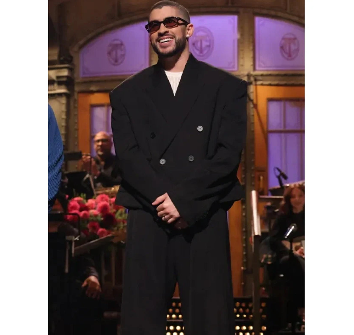 SNL-2023-Bad-Bunny-Oversized-Suit