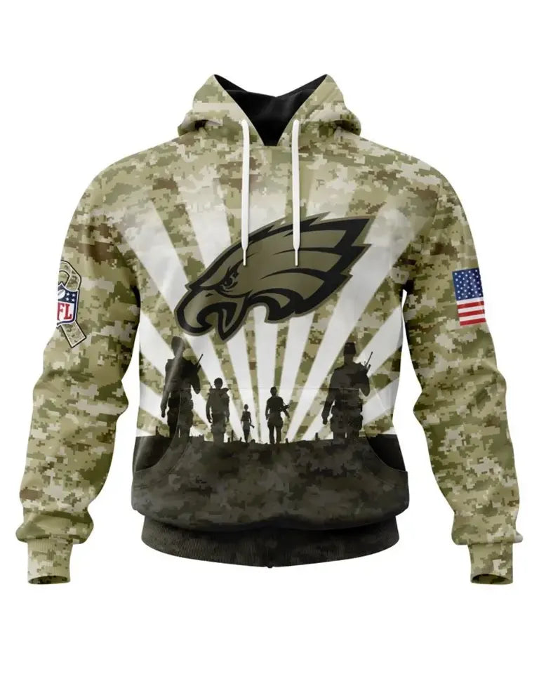 Salute To Service Eagles Hoodie