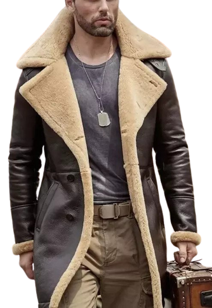 Shearling Long Coat - Zing Apparel