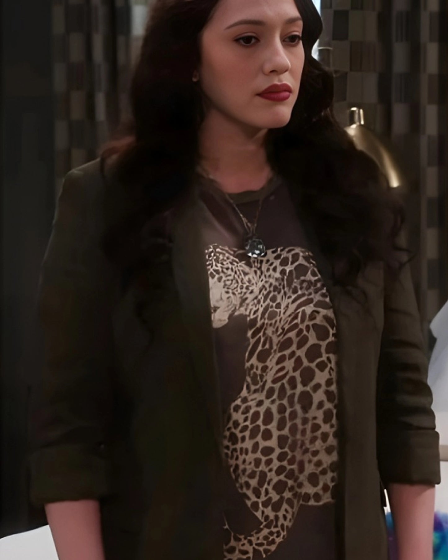 Shifting-Gears-2025-Kat-Dennings-Leopard-Graphic-T-Shirt