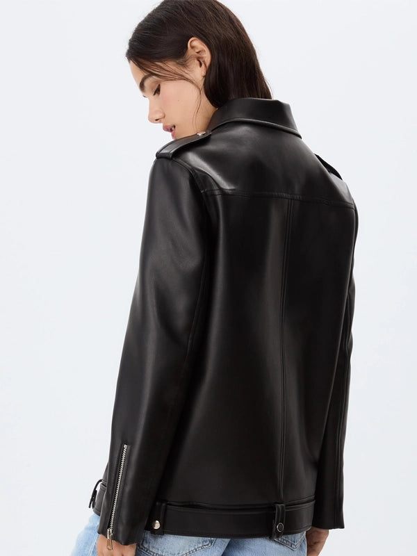 Stradivarius Biker Jacket Back
