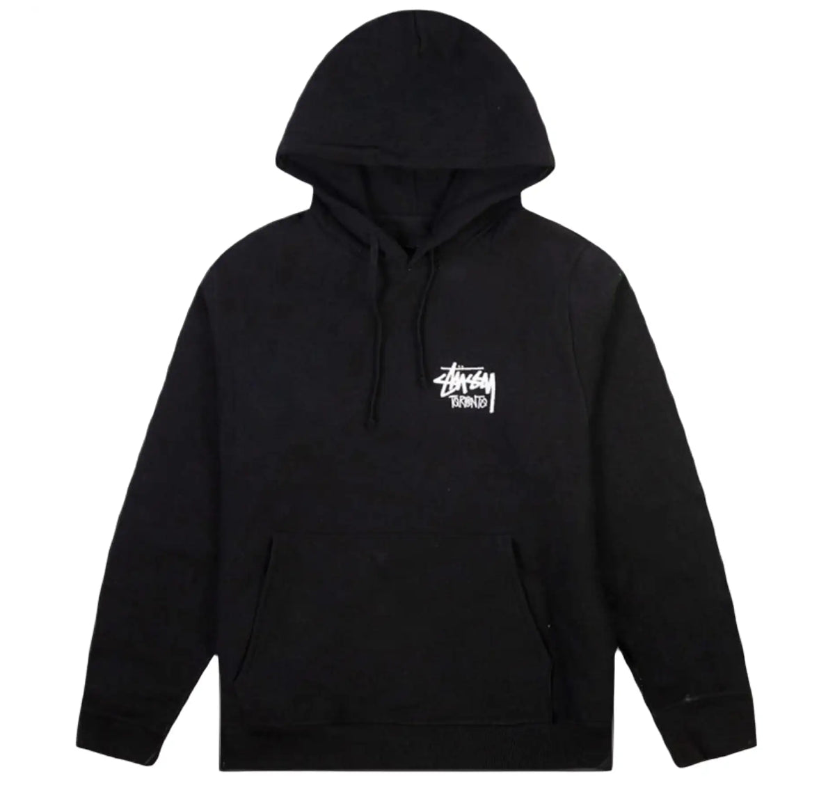Stussy-Toronto-Hoodie-Black-FrontView