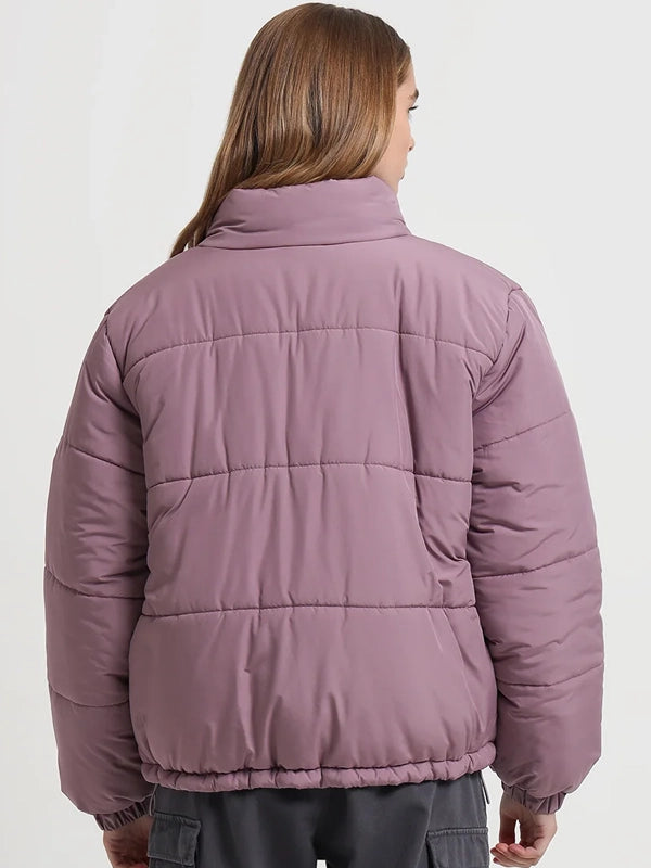 Stussy Puffer Jacket Pink Back
