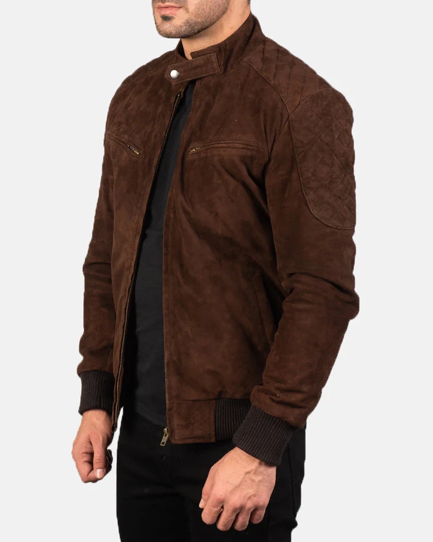 Sven-Mocha-Suede-Bomber-Jacket-Front