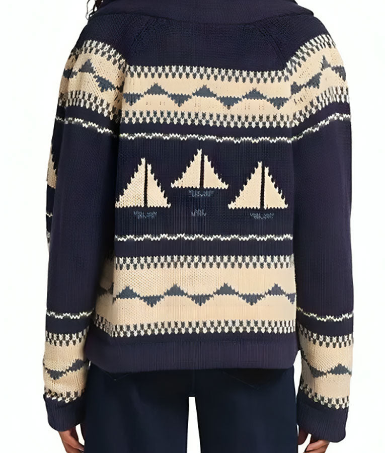 The Perfect Couple Nicole Kidman Blue Cardigan Zing Apparel