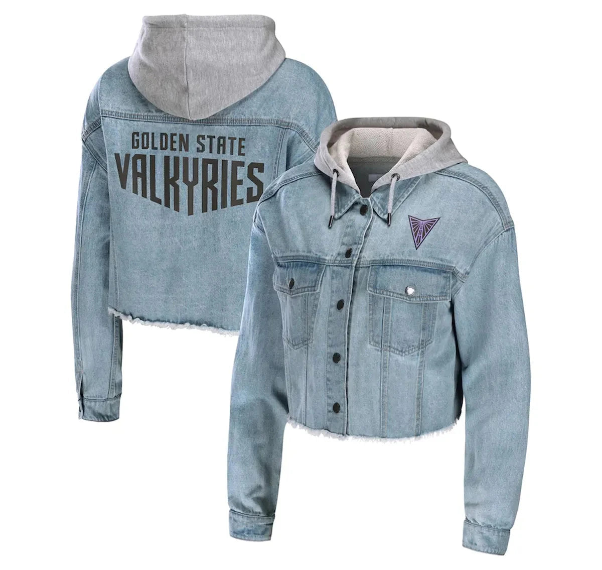 The Wild Collective Golden State Valkyries Denim Jacket Zing Apparel