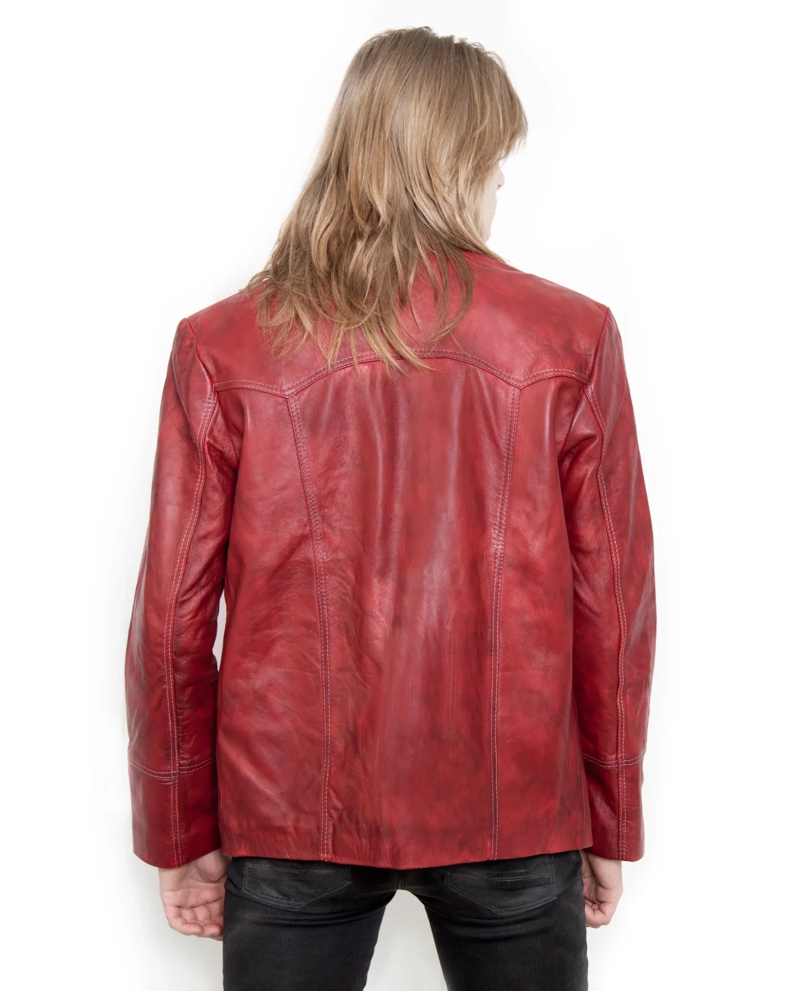 Tyler-Durden-Fight-Club-Red-Leather-Jacket-Back