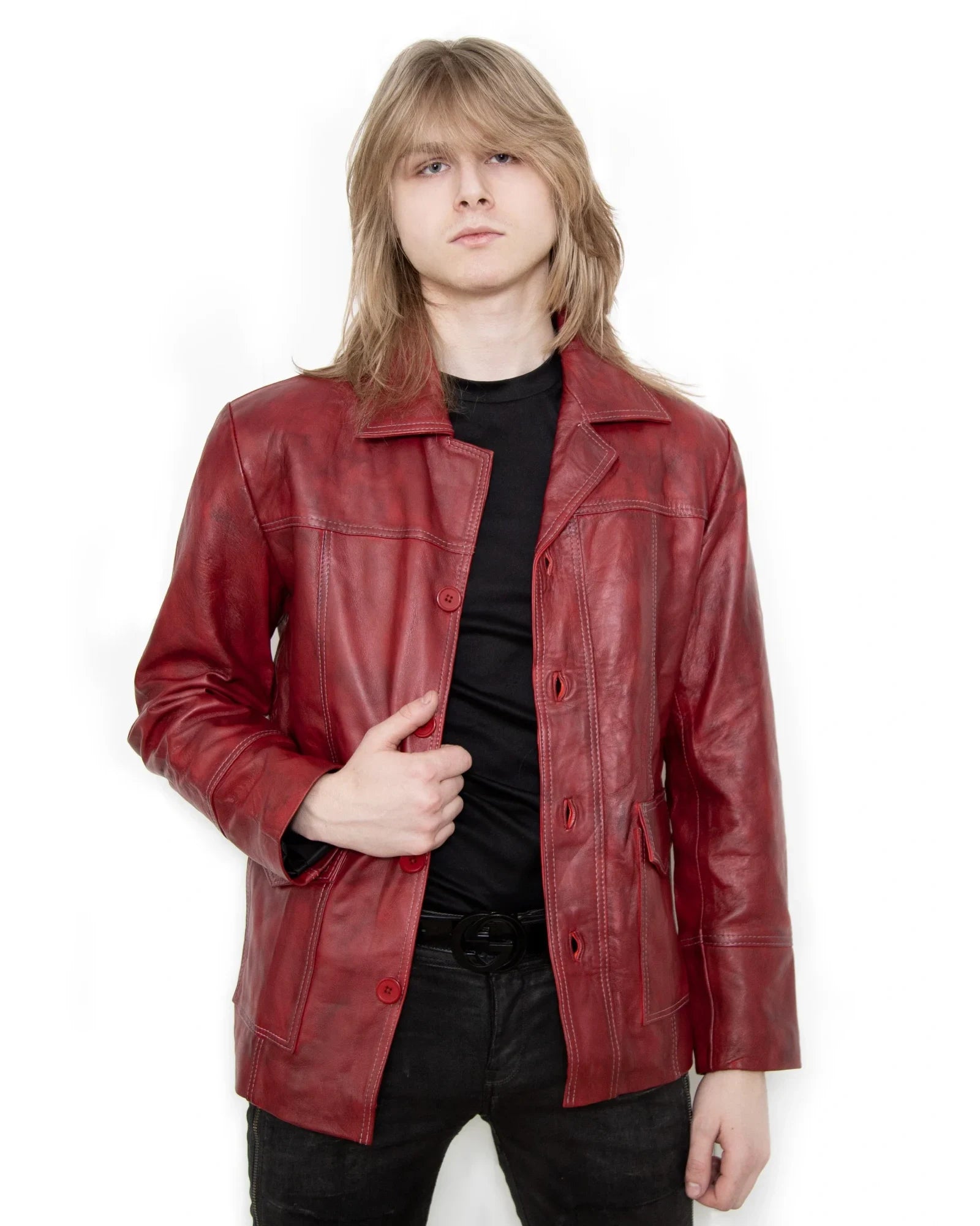 Tyler-Durden-Fight-Club-Red-Leather-Jacket