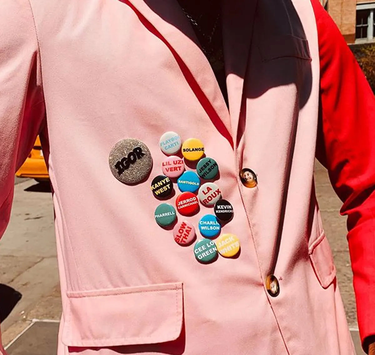 Tyler The Creator Pink And Red Suit