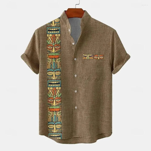 Wool Shirt For Men - Brown Shirt