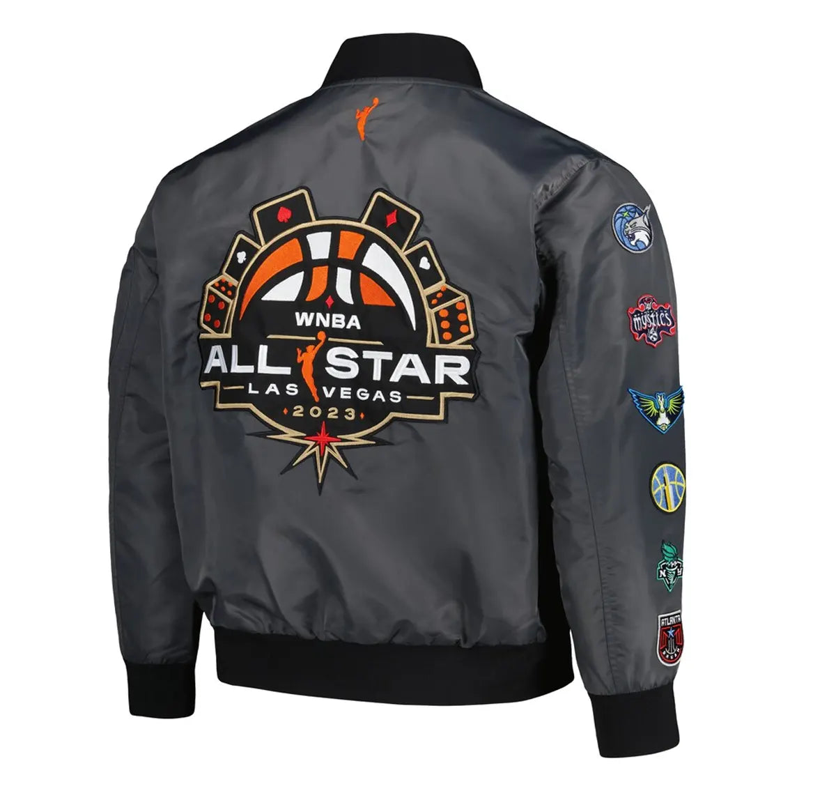 WNBA All-Star Game Applique Flight Unisex FISLL Charcoal Jacket
