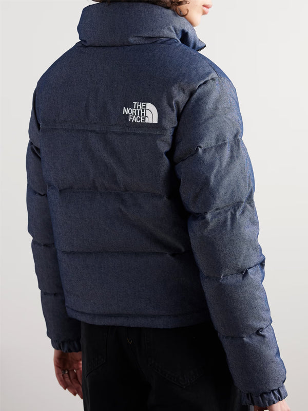 W Nuptse 92 Down Jacket Denim Back