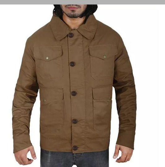 Yellowstone John Cotton Jacket Men, Brown Zing Apparel