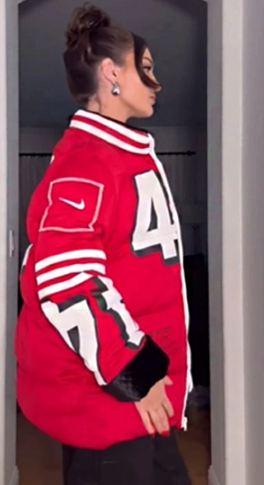 Kristin Juszczyk SF 49ers Puffer Coat