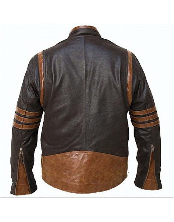 X-MEN Origins Wolverine Jackman Leather Jacket Zing Apparel