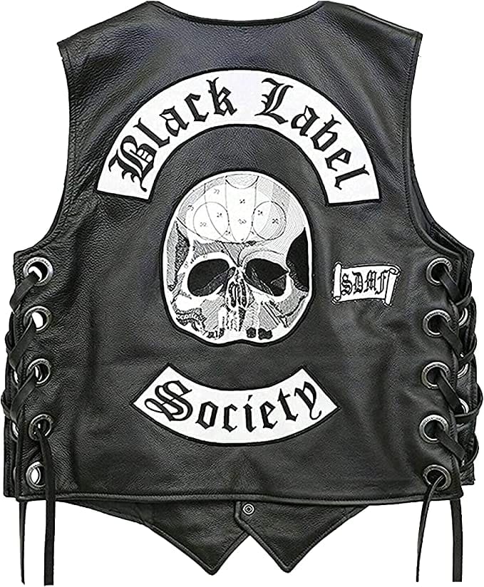 Skull Jacket Black Label Society Leather Vest Zing Apparel