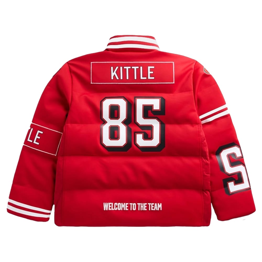 George Kittle 49ers Off Season Puffer Jacket Zing Apparel