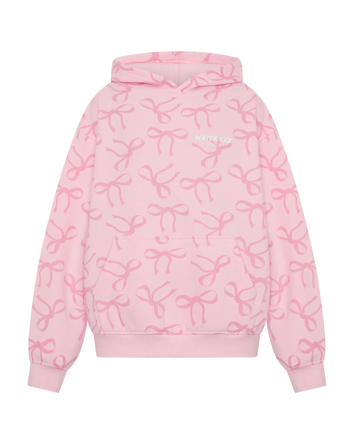White-Fox-Bow-Pink-Hoodie-Womens