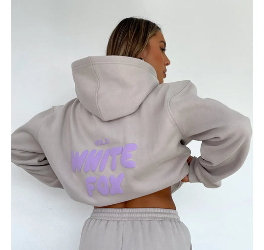 White fox Offstage Hoodie Cloud