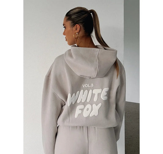 White fox Offstage Hoodie Moon