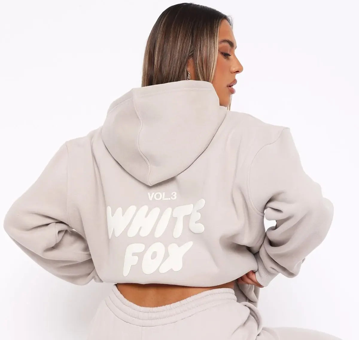 White fox Offstage Hoodie Moon