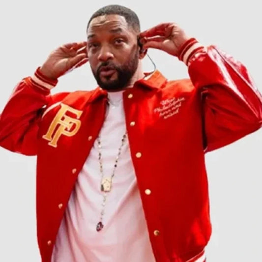 Will Smith Summertime Ball 2025 Red Varsity Jacket