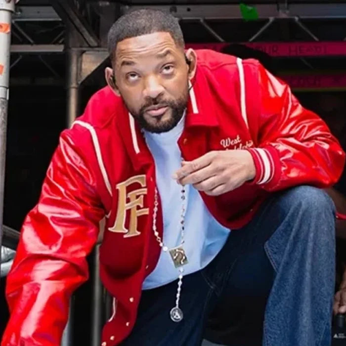 Will Smith Summertime Ball 2025 Red Varsity Jacket