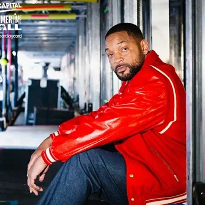 Will Smith Summertime Ball 2025 Red Varsity Jacket