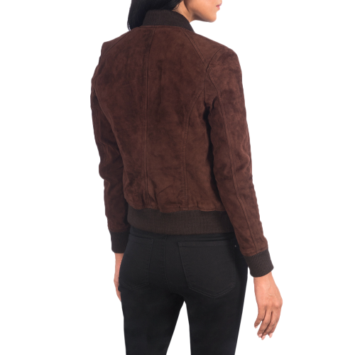 Bliss Suede Jacket Women, Brown Zing Apparel