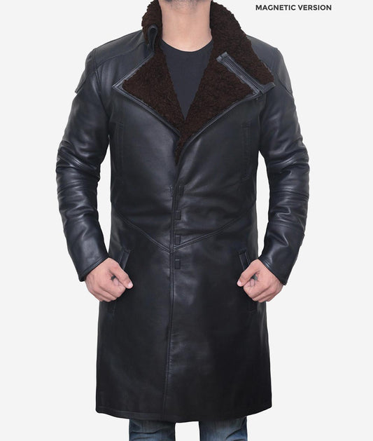 Winter Runner Coat, Shearling Jacket Men Zing Apparel
