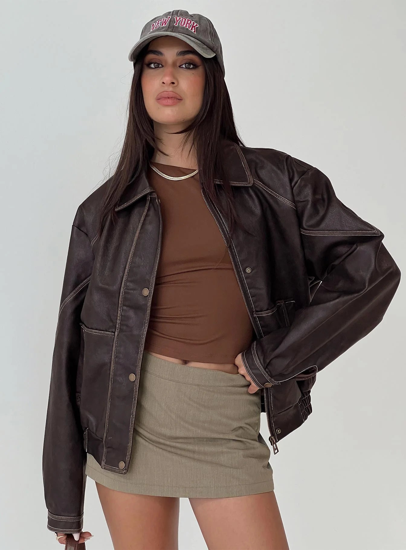 buy-Jaxton-Faux-Leather-Jacket-Brown