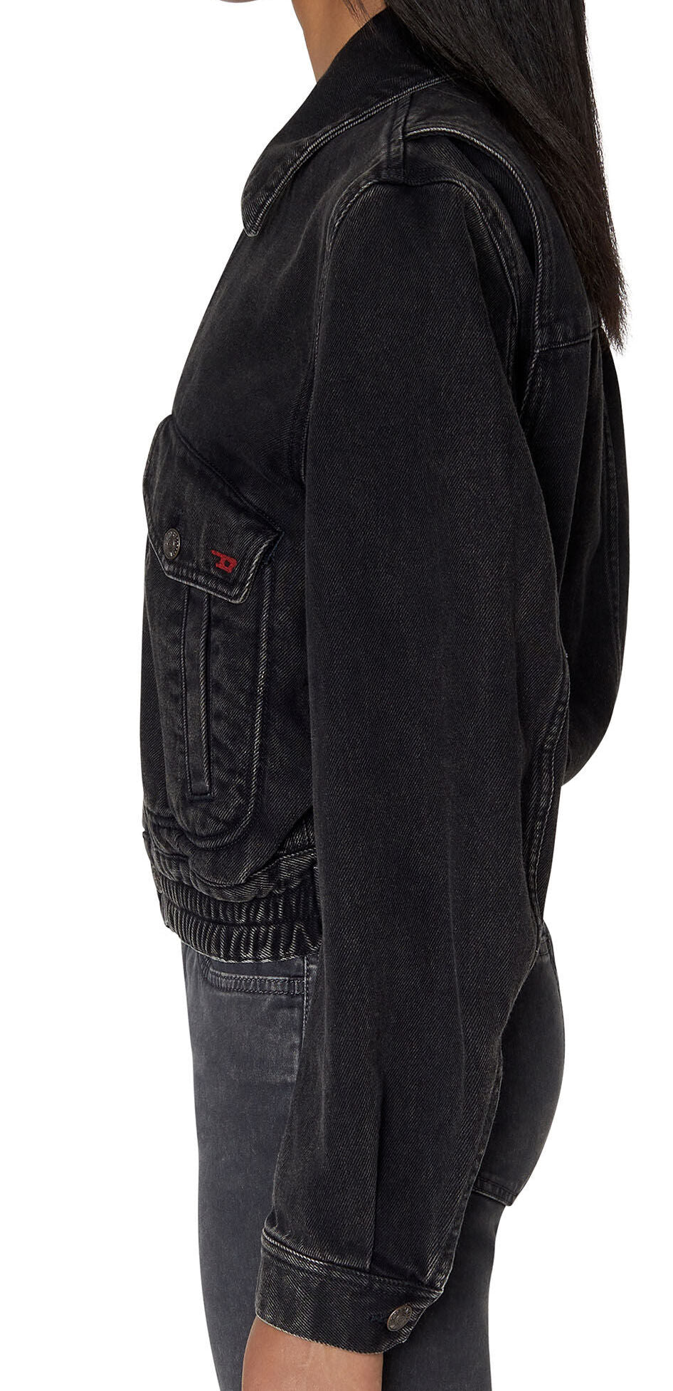 Black Denim Jacket Women, Diesel 'De-Tracy'