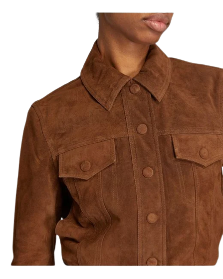 RAG & BONE Dionne Cropped Suede Jacket