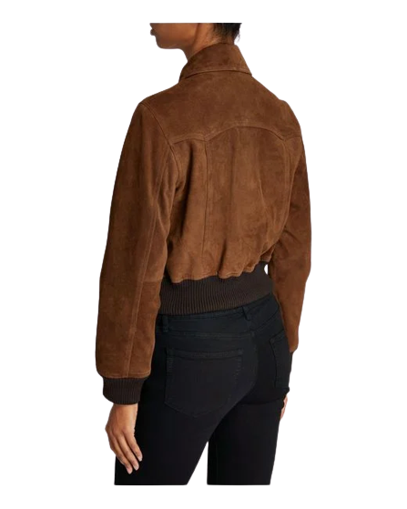 RAG & BONE Dionne Cropped Suede Jacket